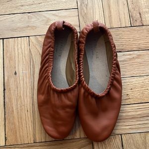 Terracotta ballet flats